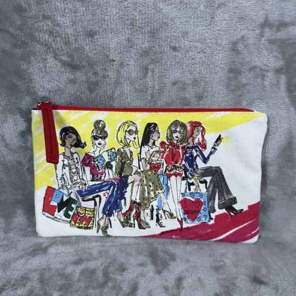 Brighton 2018 Canvas Zipper Pouch Makeup Cosmetic Travel Bag Fashinoista - Picture 1 of 5